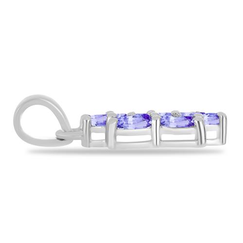 BUY  NATURAL TANZANITE GEMSTONE STYLISH PENDANT IN 925 SILVER 